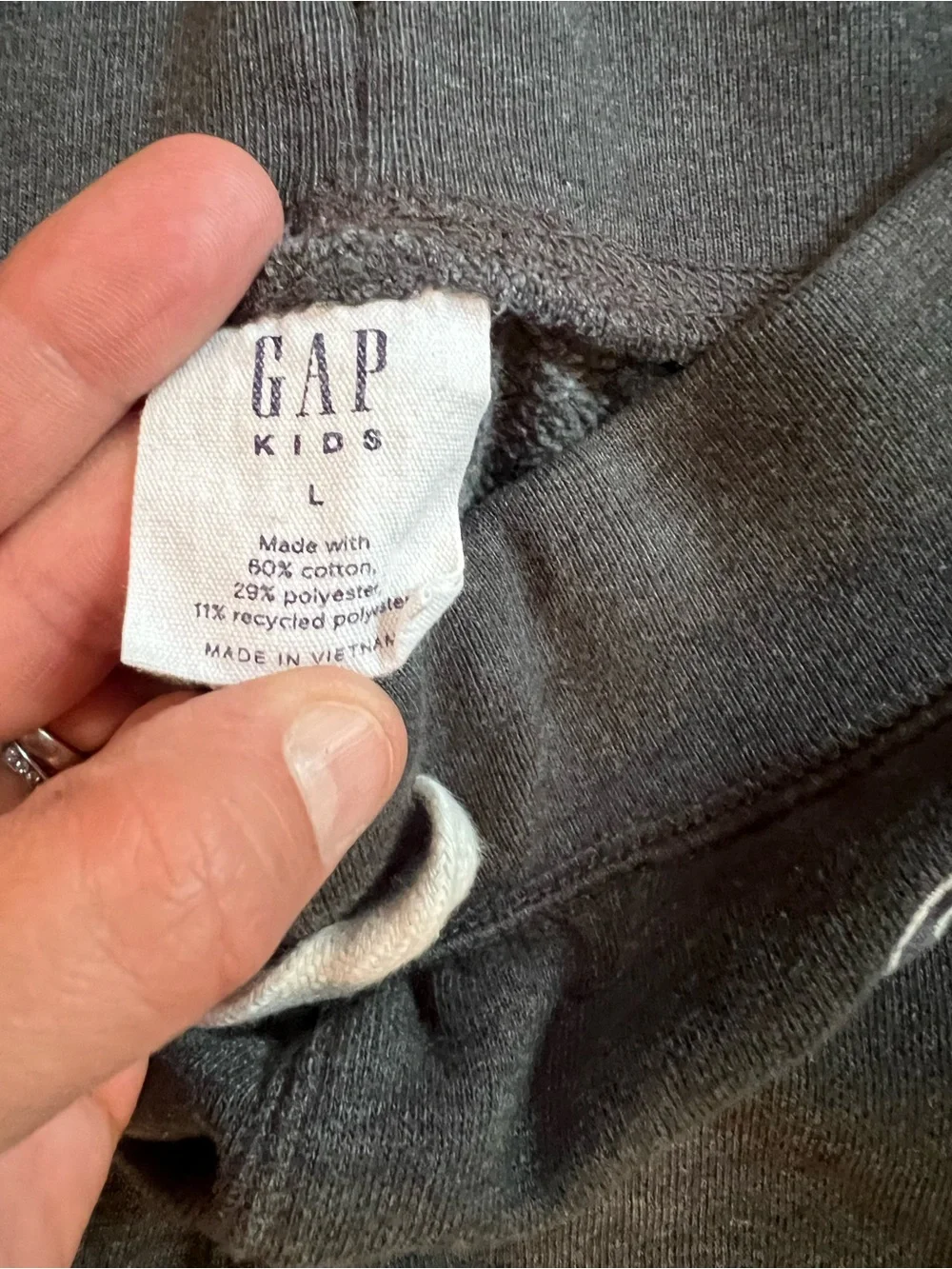 GAP Kids Dark Charcoal Sweat Joggers size large